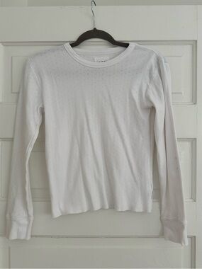 Le bon Shoppe Pointelle Long sleeve Tee